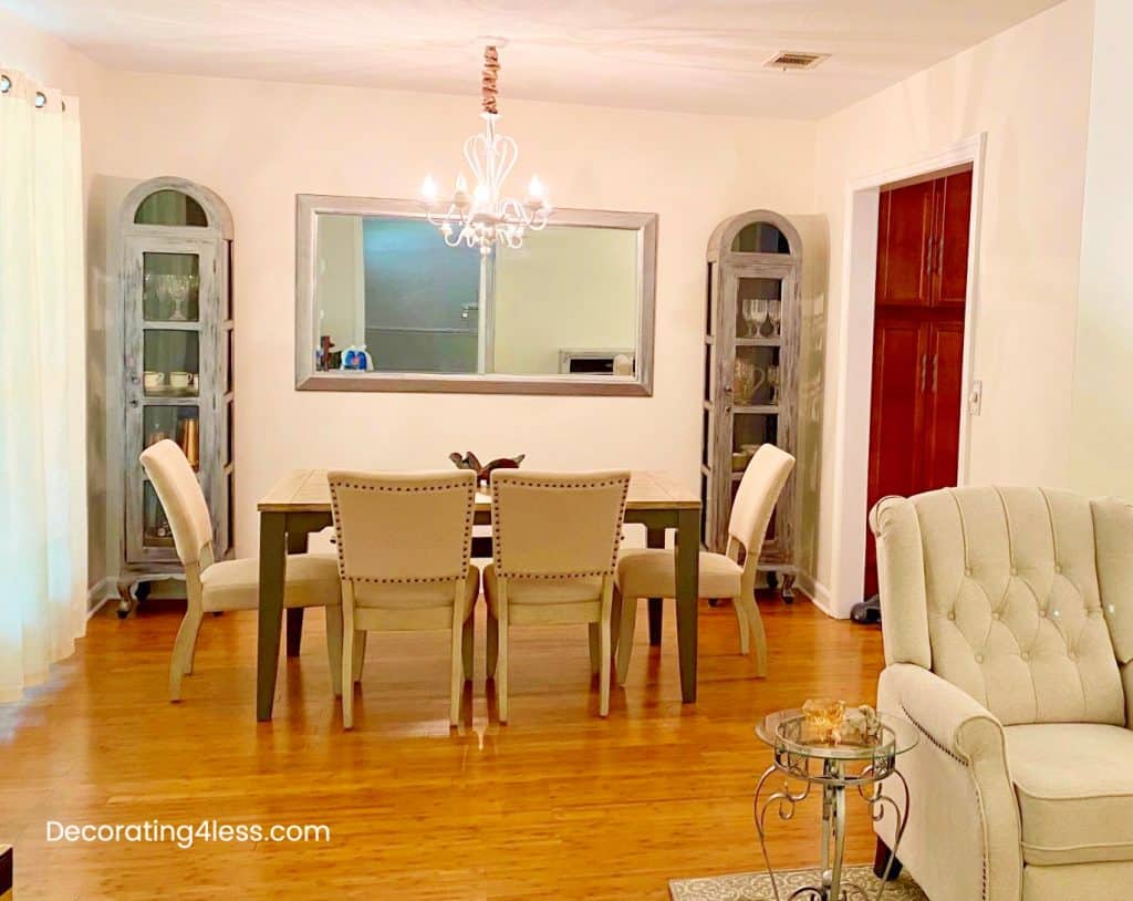 small space design ideas for dining room large mirrors and creative storage